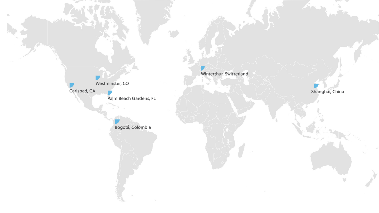 ZimVie Institute Location Map