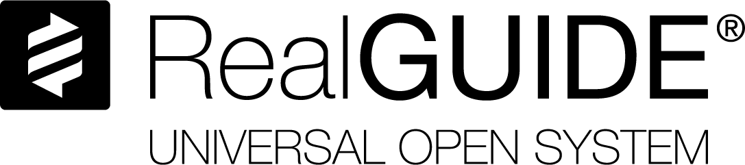 REALGUIDE UNIVERSAL OPEN SYSTEM REALGUIDE UNIVERSAL OPEN SYSTEM Logo
