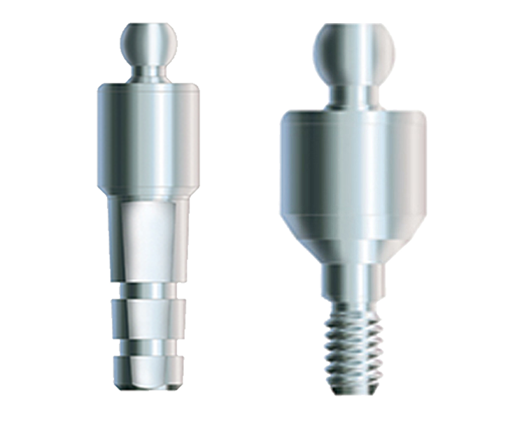 One-Piece Ball Attachments and Components For TSX® and Tapered Screw-Vent® Implant Systems