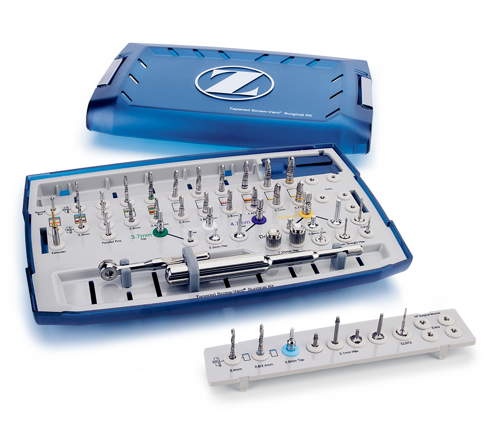 TSV® Surgical Implant Kit With Gold Drills (TSVKITG)﻿